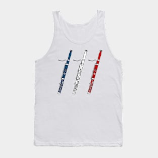 Bassoon French Flag Bassoonist Musician France Tank Top